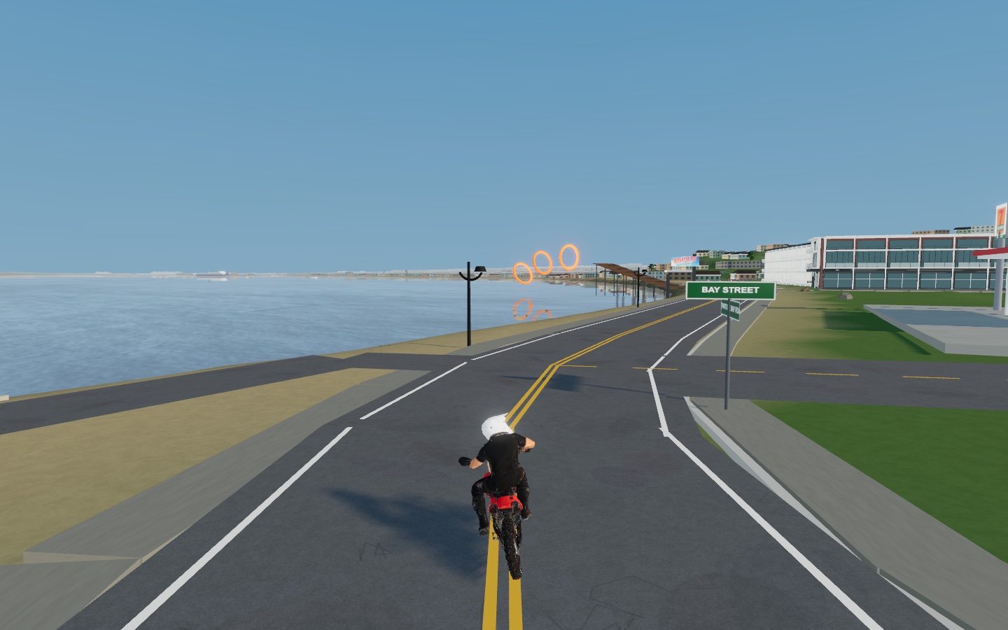 In-game approach to the Departure Bay waterfront.